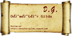 Dömötör Gilda névjegykártya
